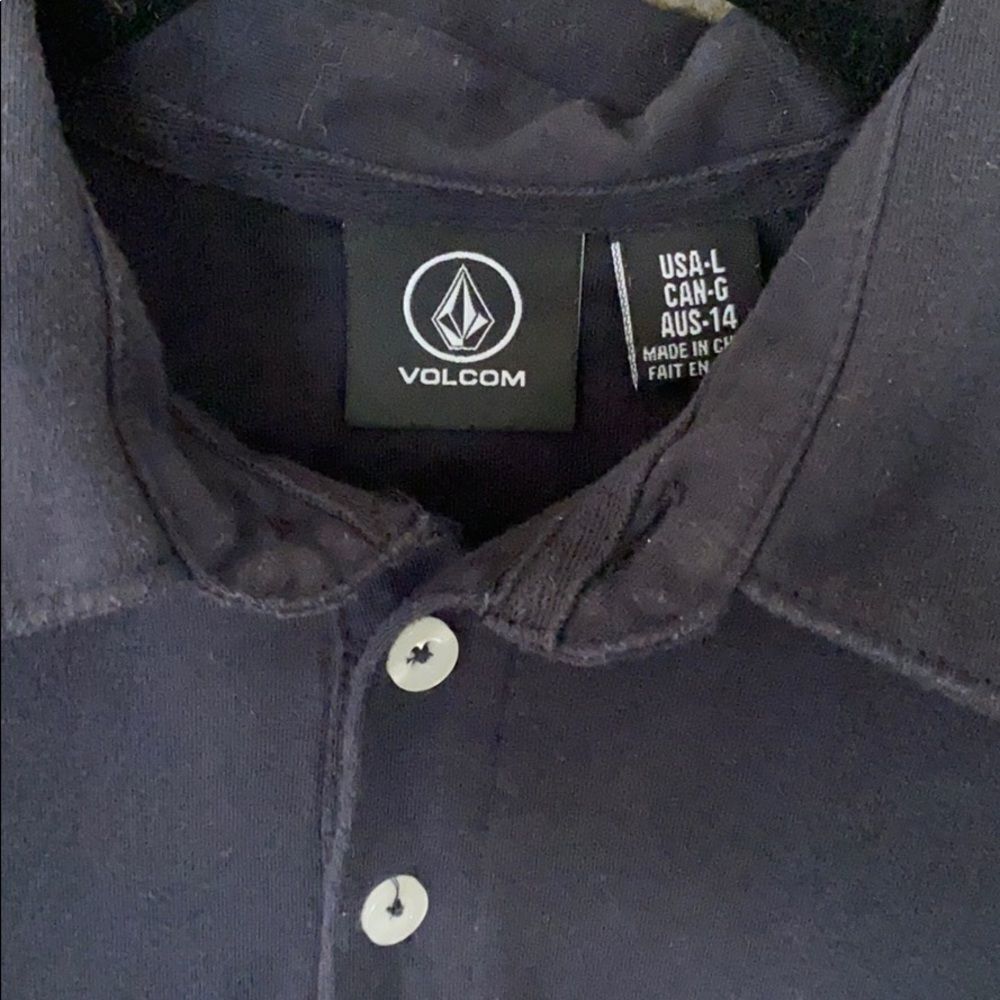 VOLCOM navy blue polo - Picture 4 of 6
